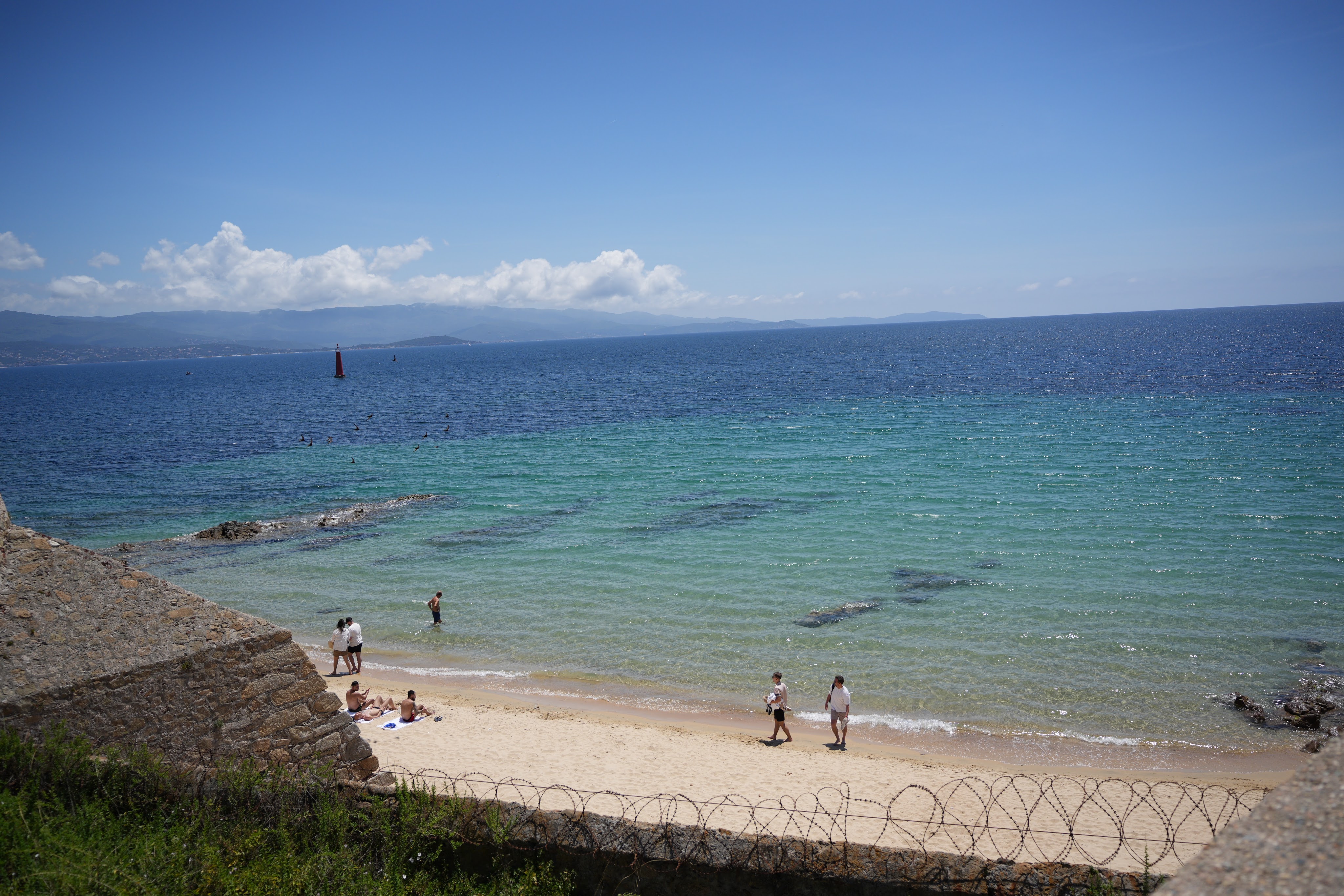 Picture of a beach in Ajaccio, France